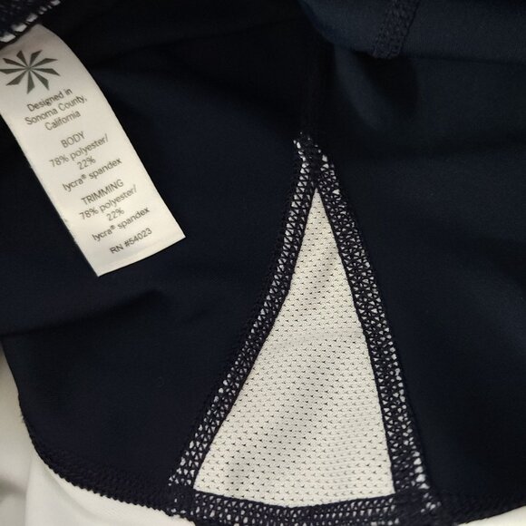 Athleta Leggings Junior's XXS Athletic Mesh Panel Striped Colorful Yoga Capri - Picture 8 of 10